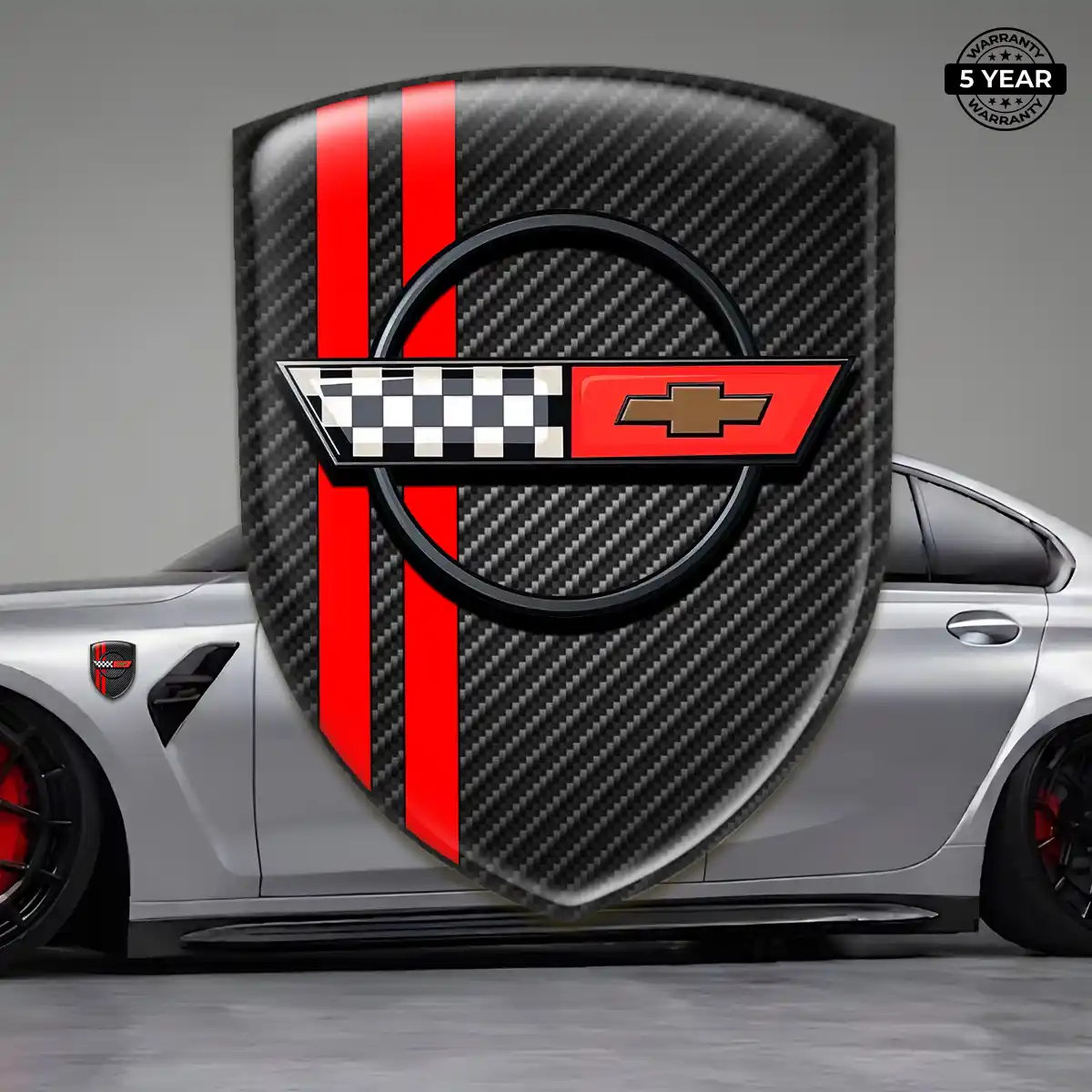 Chevrolet Corvette Self Adhesive Emblem Sticker Superior Craft