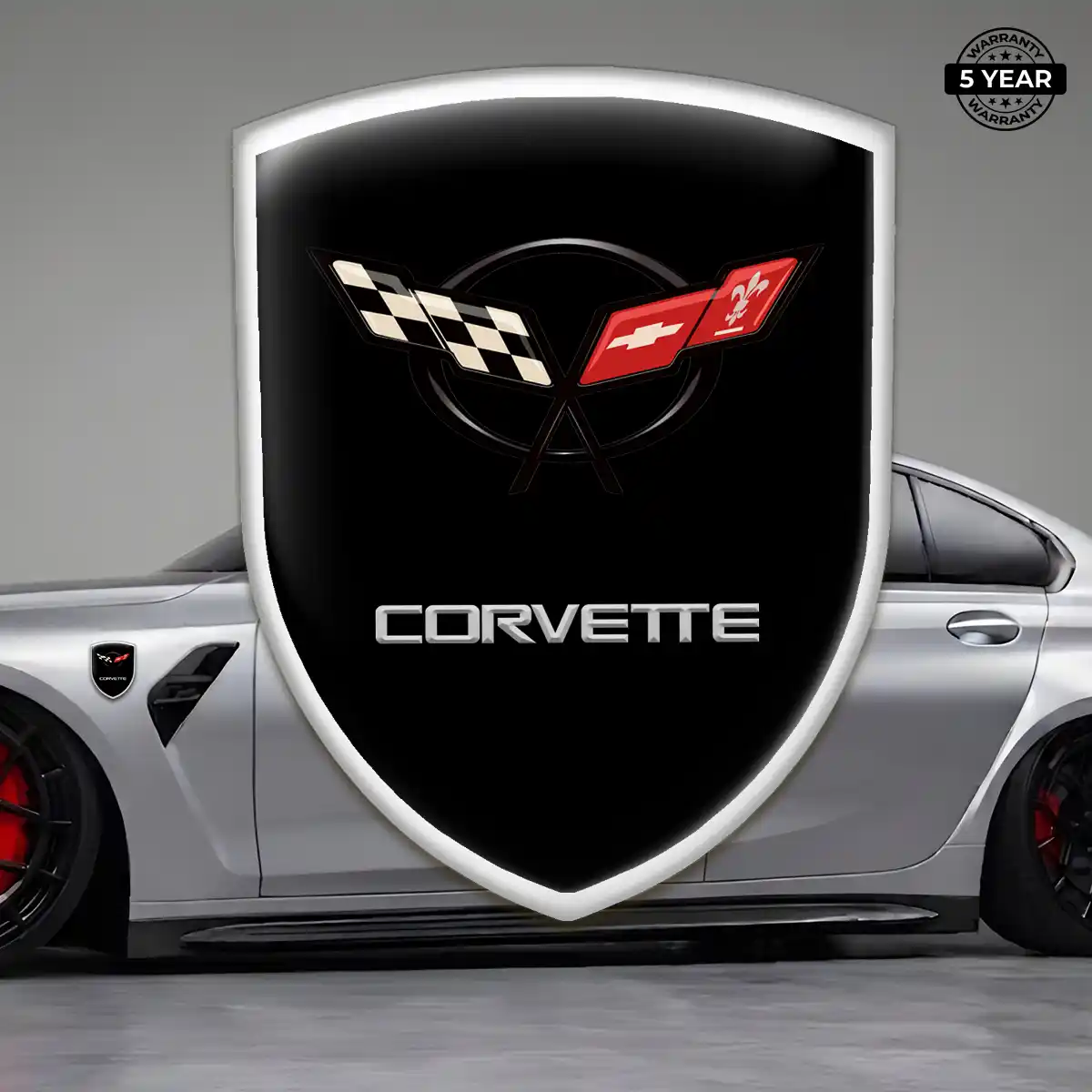 Chevrolet Corvette Silicone Badge Elite Finish