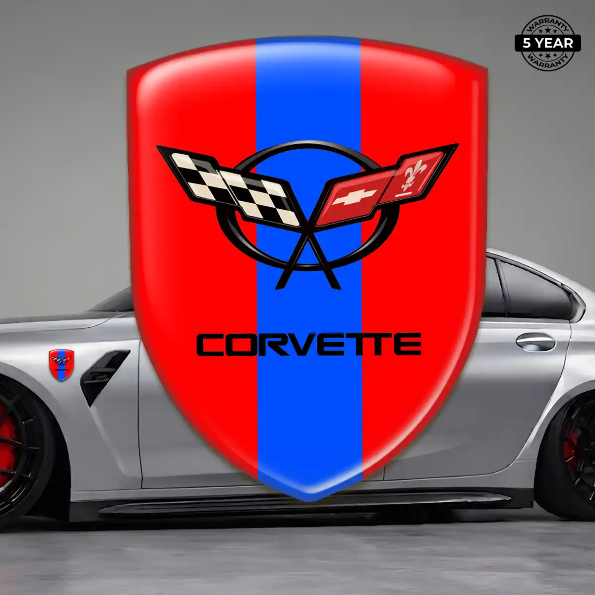 Chevrolet Corvette Silicone Emblem Refined Design