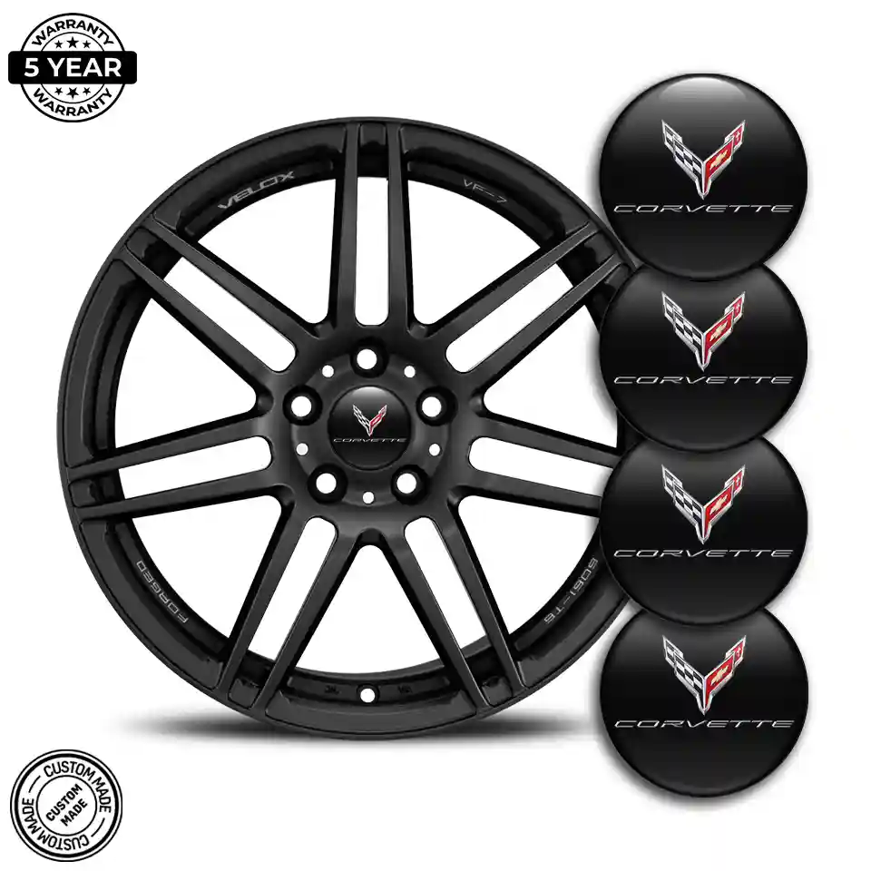 Chevrolet Corvette Silicone Emblem Self-Adhesive Stylish Design