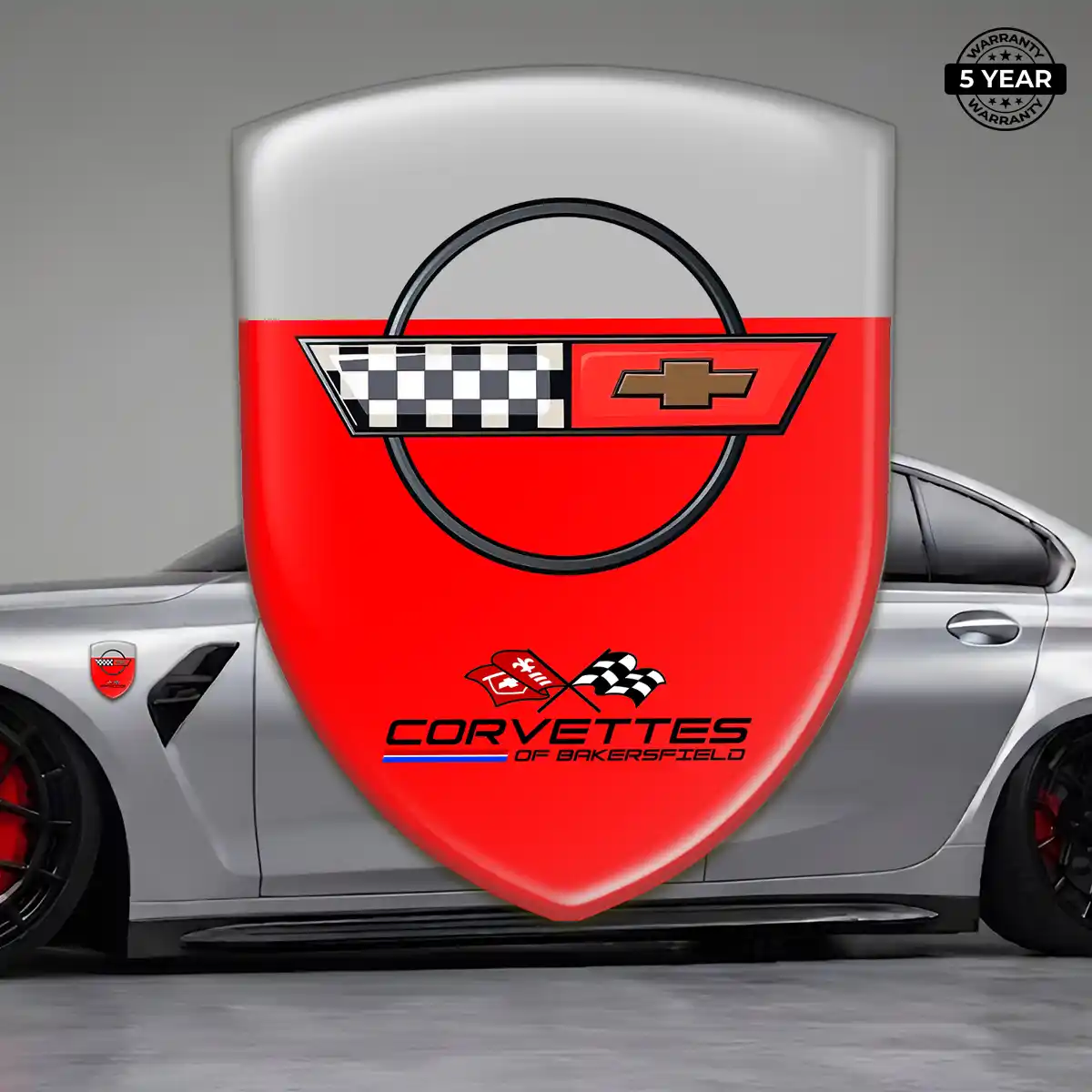 Chevrolet Corvette Silicone Emblem Sleek Style