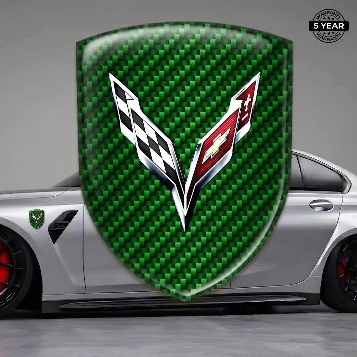 Chevrolet Corvette Silicone Sticker Prime Quality