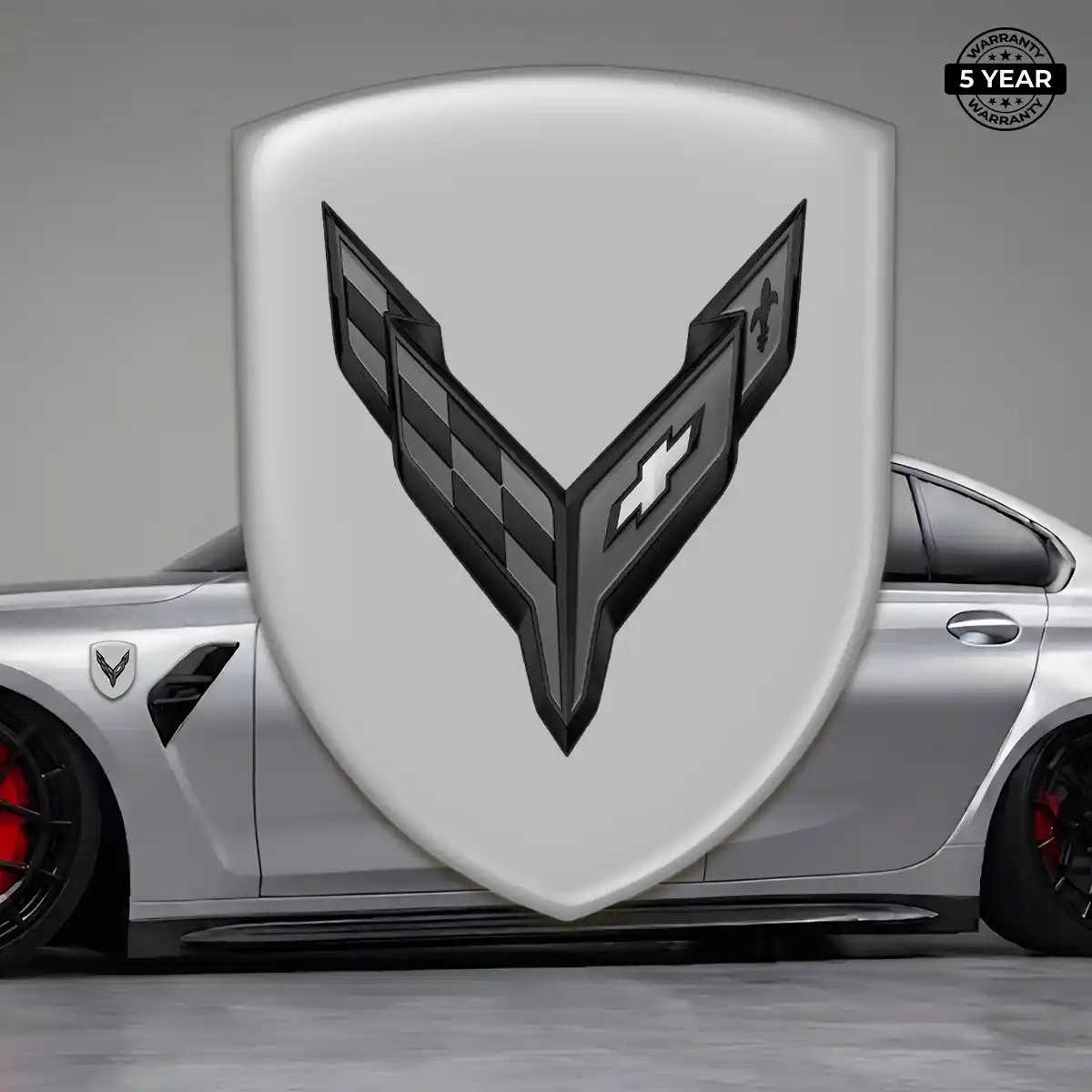 Chevrolet Corvette Silicone Sticker Refined Design