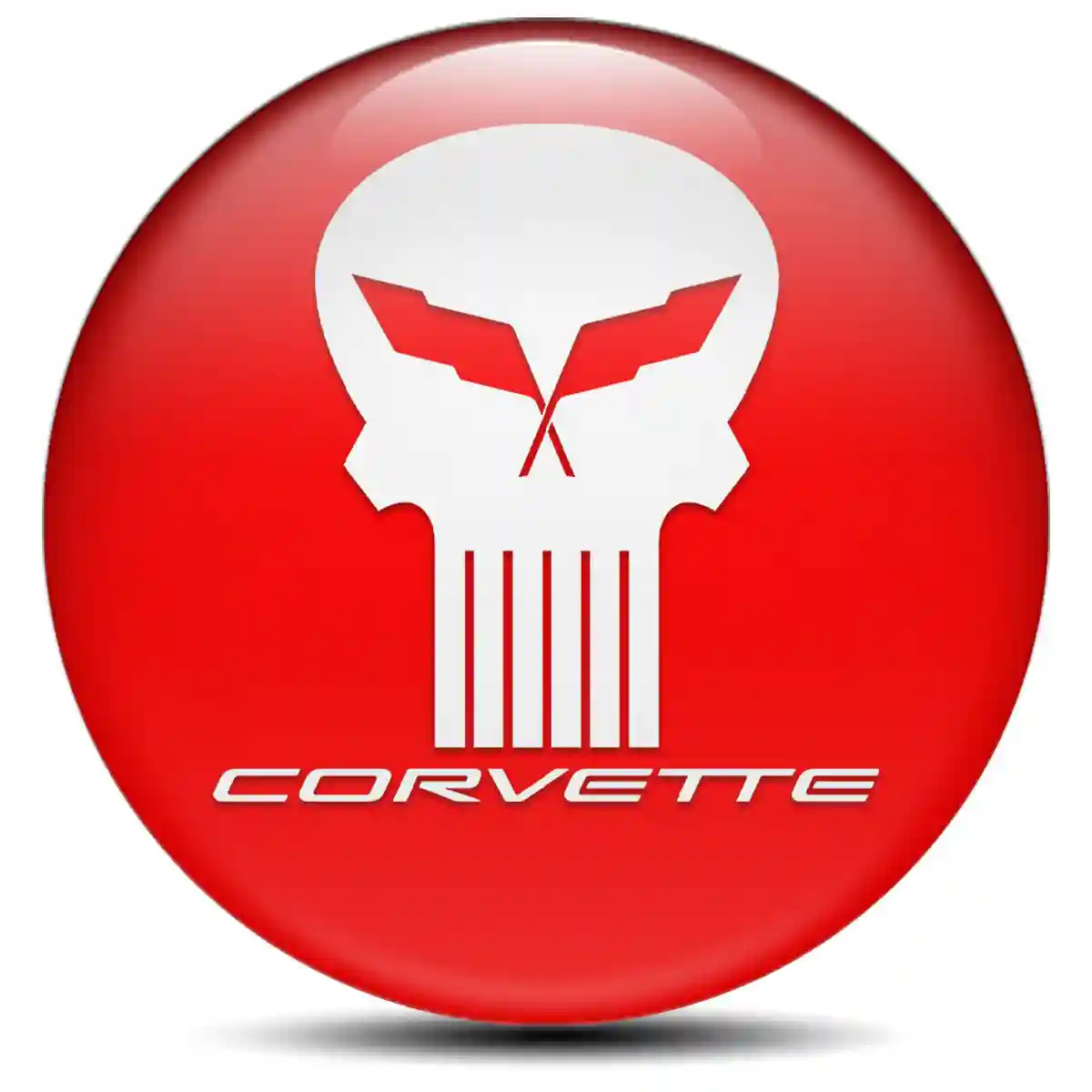 Chevrolet Corvette Silicone Sticker Self-Adhesive High Quality