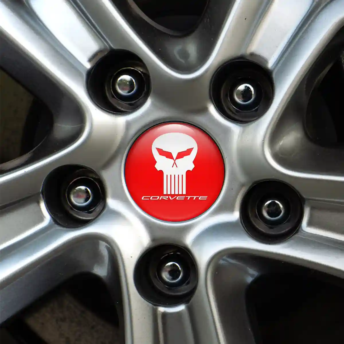 Chevrolet Corvette Silicone Sticker Self-Adhesive High Quality