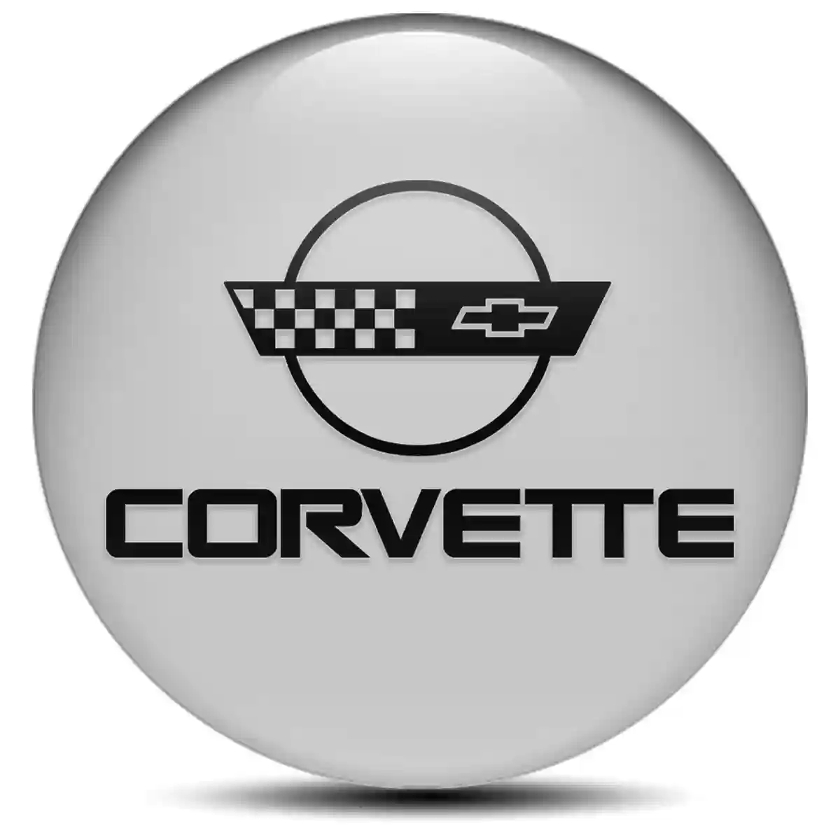 Chevrolet Corvette Silicone Sticker Self-Adhesive Stylish Design