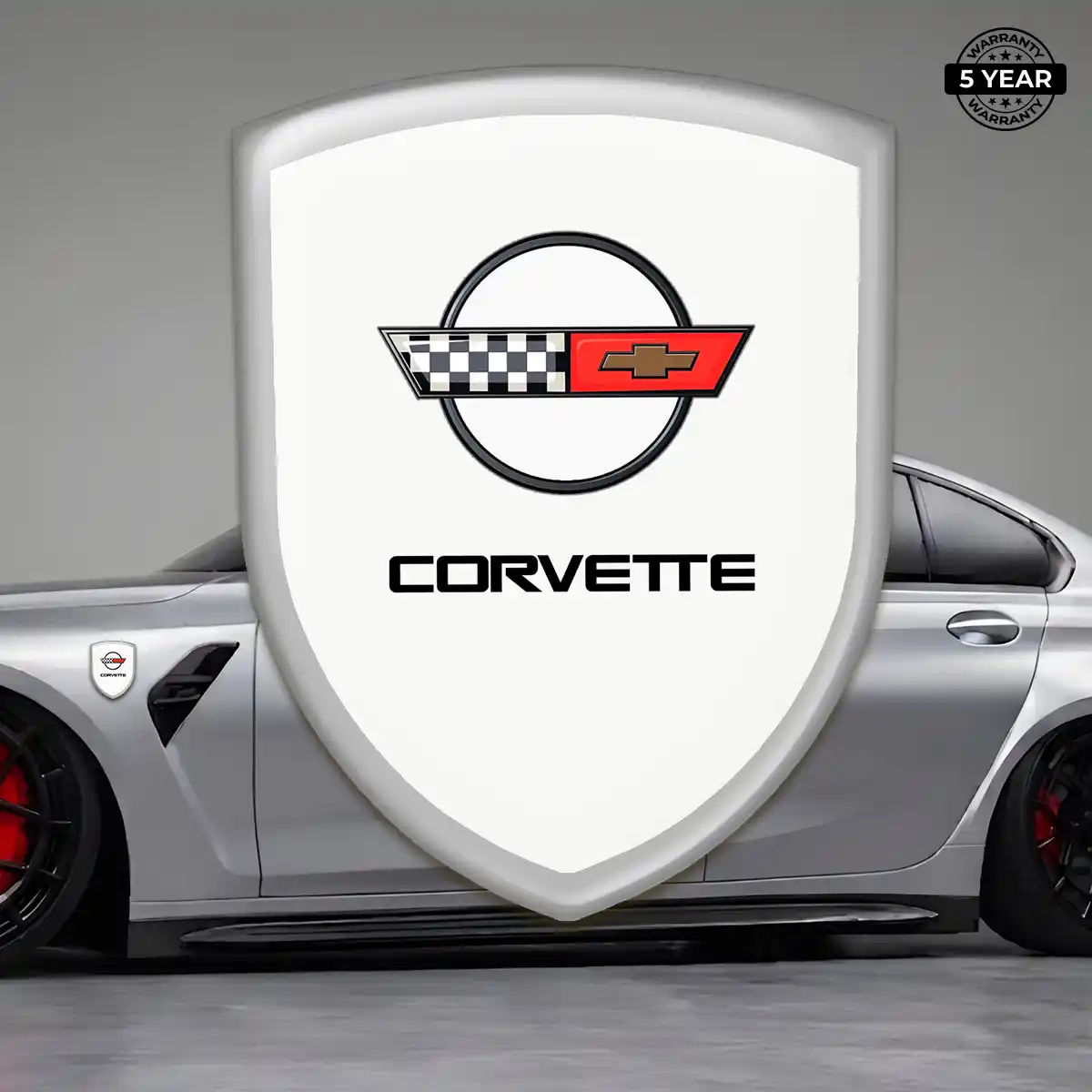 Chevrolet Corvette Silicone Sticker Sleek Style