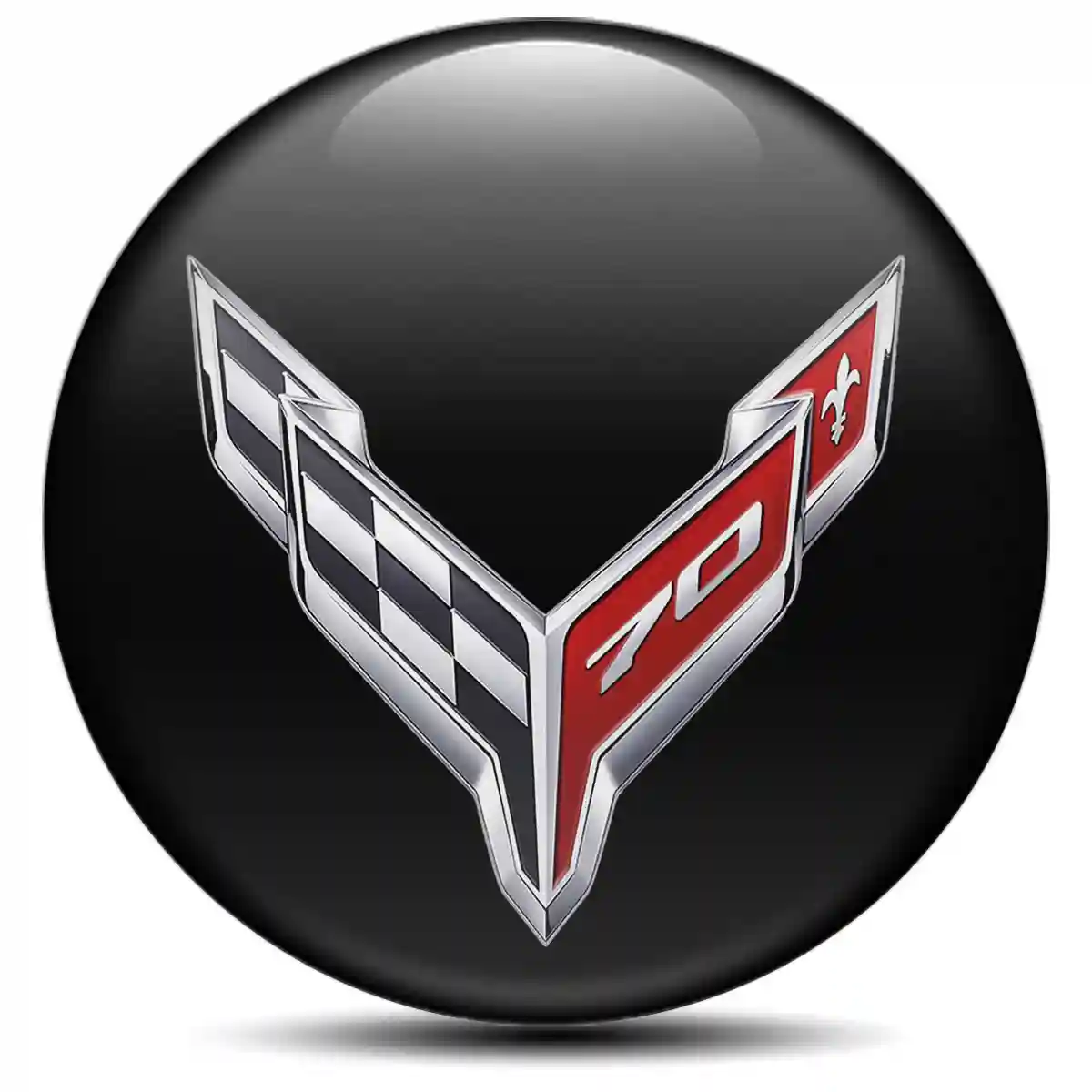 Chevrolet Corvette Silicone Sticker Stylish Design