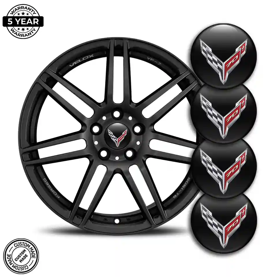 Chevrolet Corvette Silicone Sticker Stylish Design