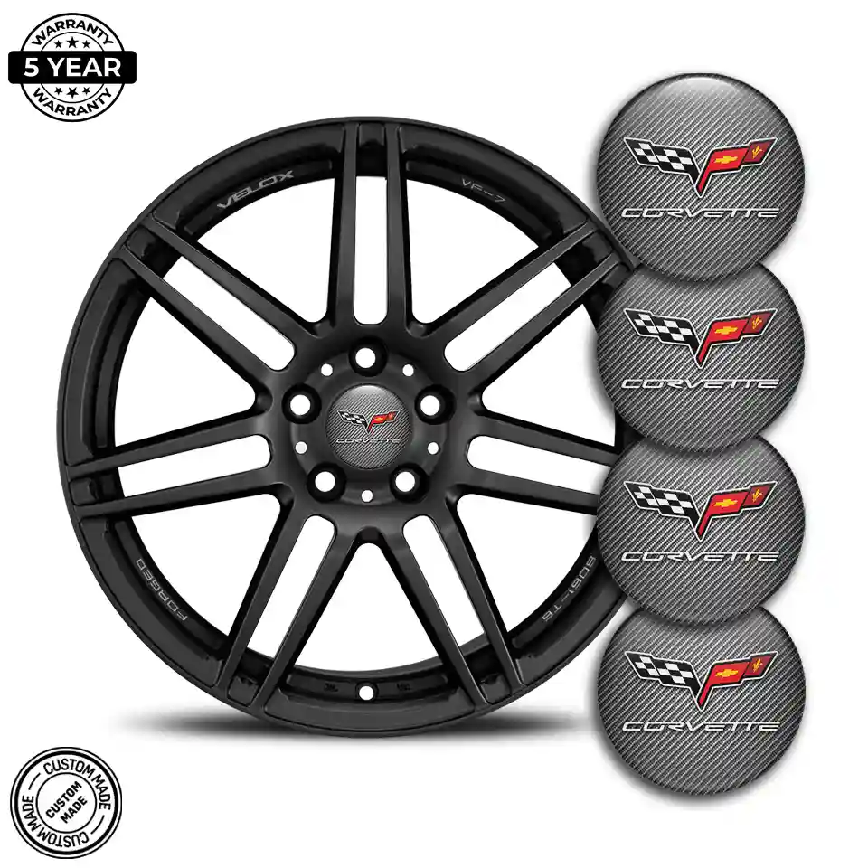 Chevrolet Corvette Sticker Epoxy 3D Gel Premium Edition