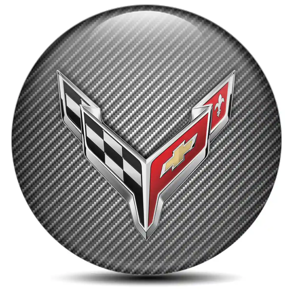 Chevrolet Corvette Sticker Epoxy 3D Gel Stylish Design