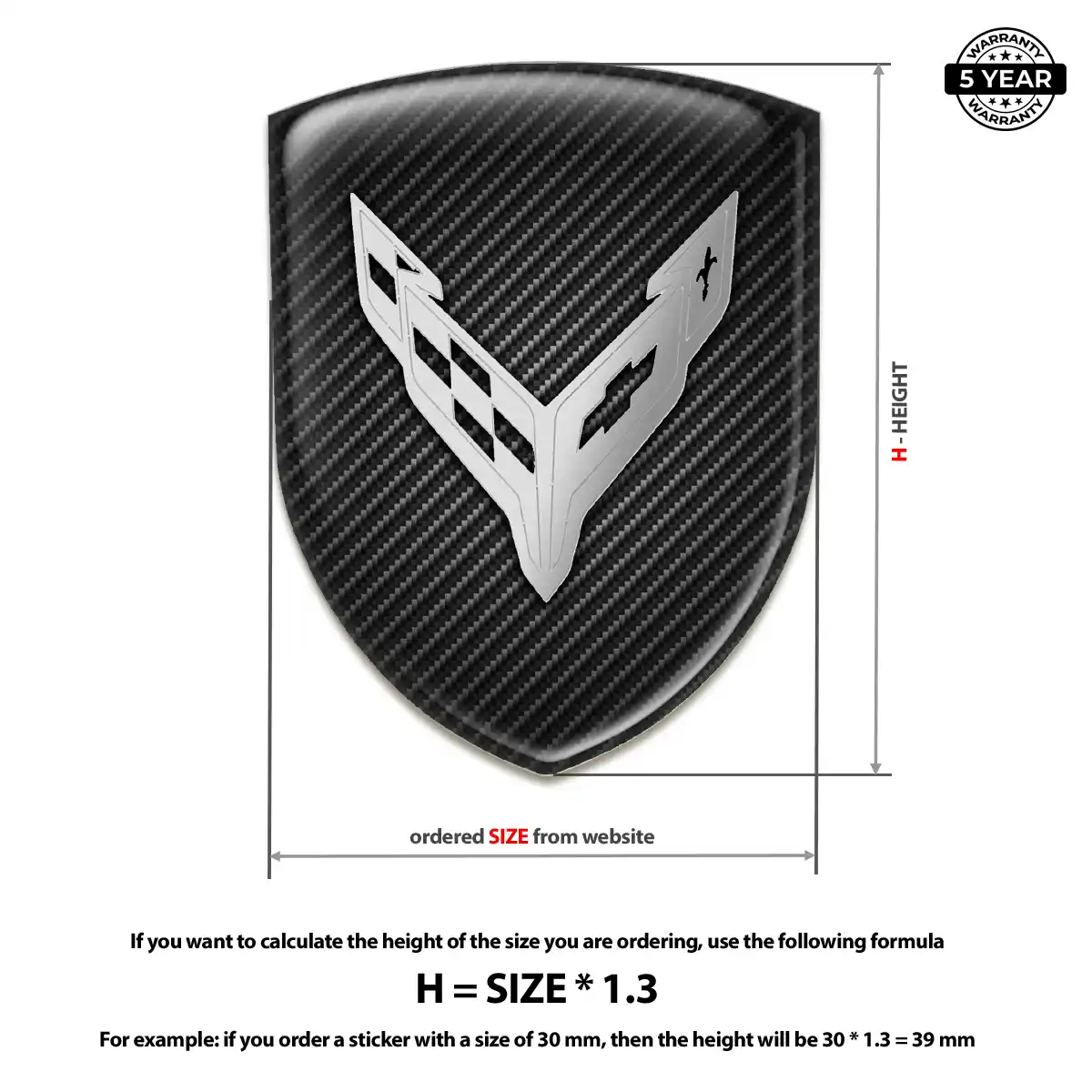 Chevrolet Corvette Sticker Prestige Line