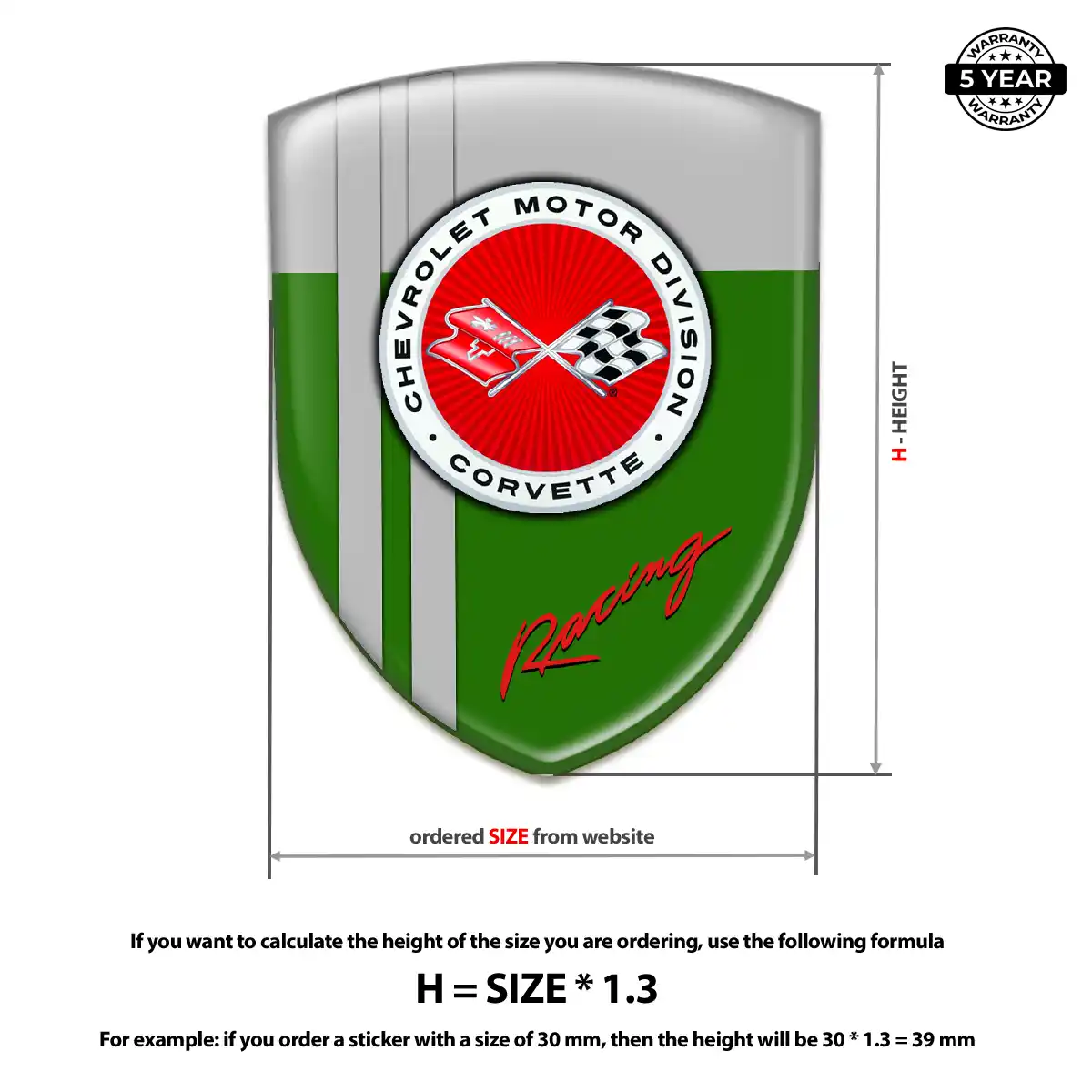 Chevrolet Corvette Sticker Sleek Style