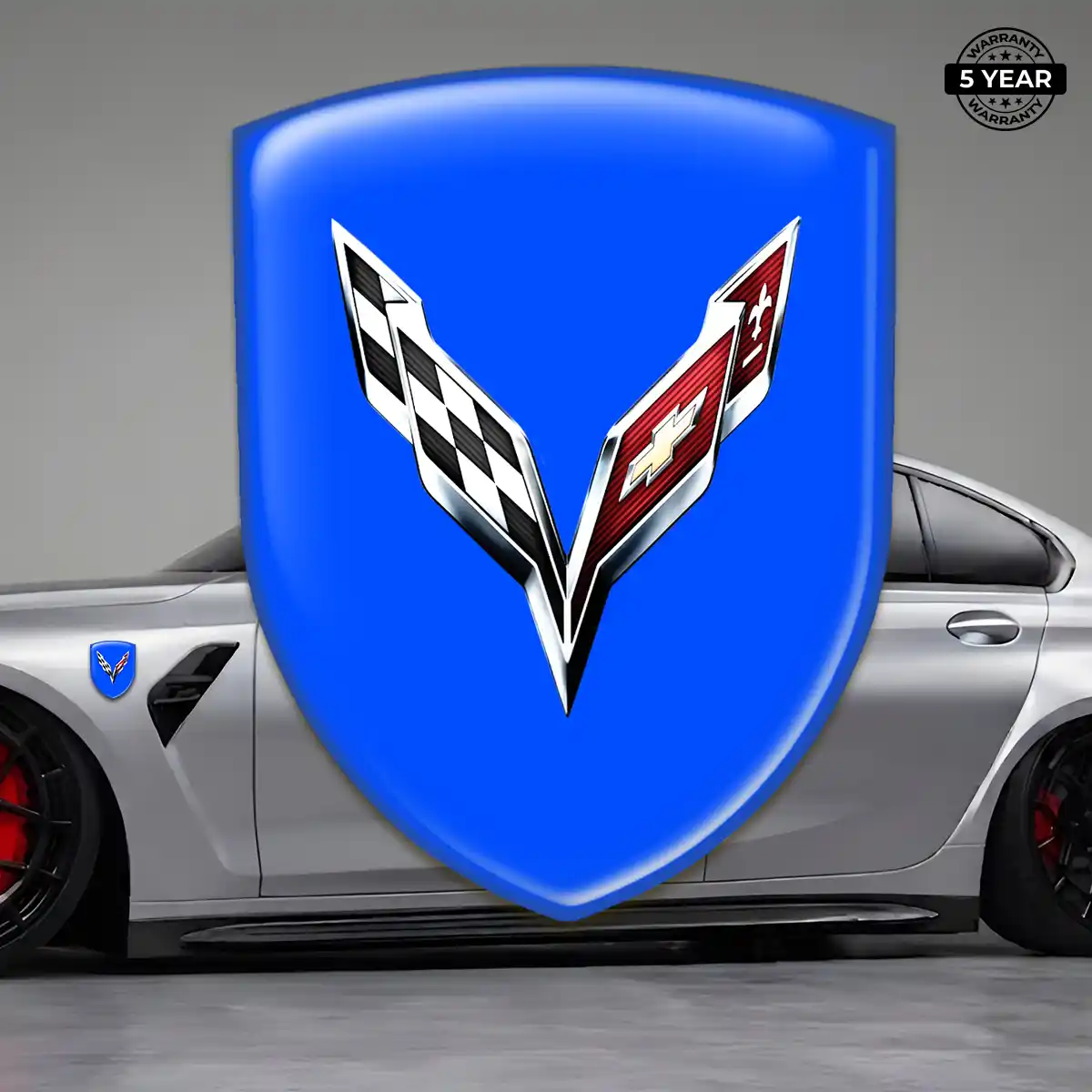 Chevrolet Corvette Vehicle Logo Sticker Elite Finish