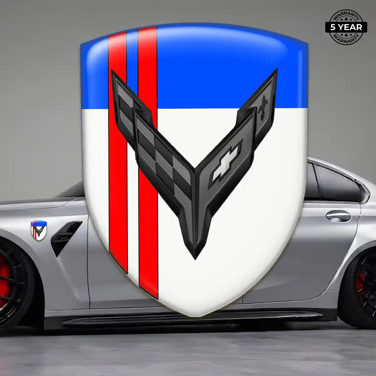 Chevrolet Corvette Vehicle Logo Sticker Prime Quality