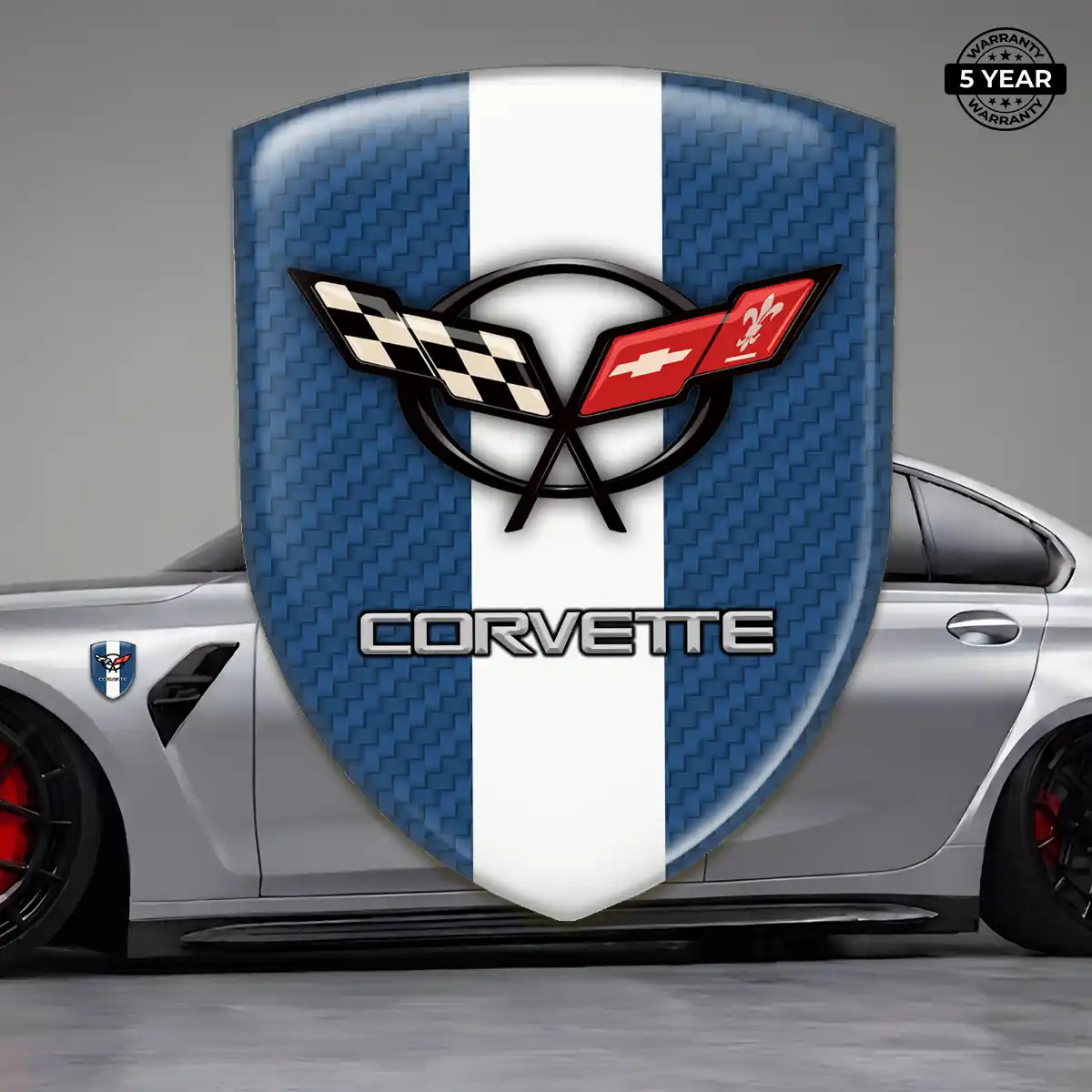 Chevrolet Corvette Vehicle Logo Sticker Signature Grade