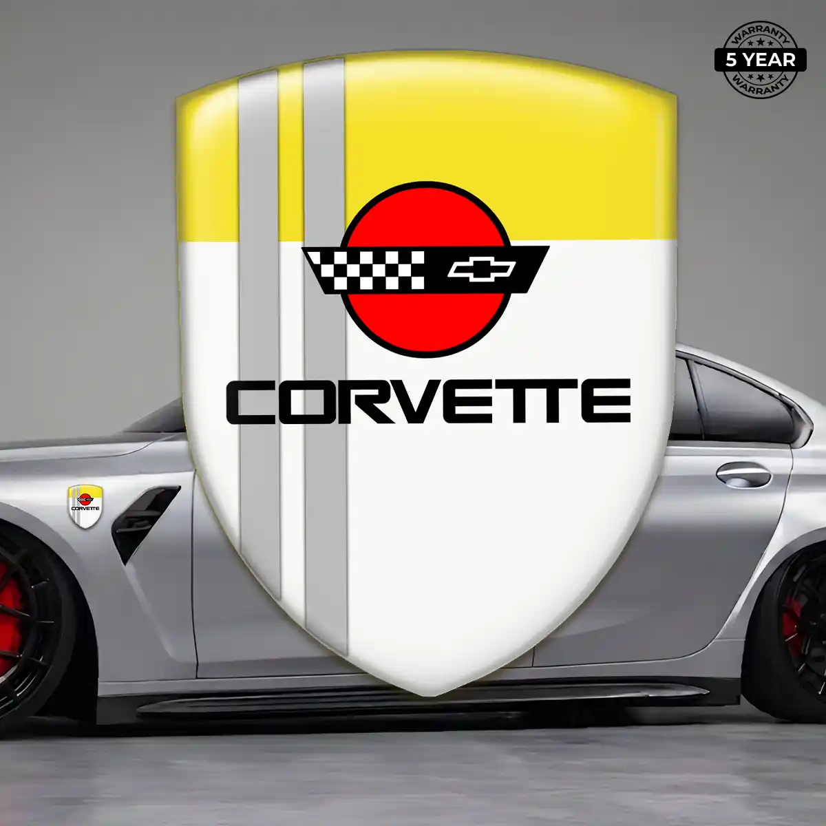 Chevrolet Corvette Vehicle Logo Sticker Superior Craft