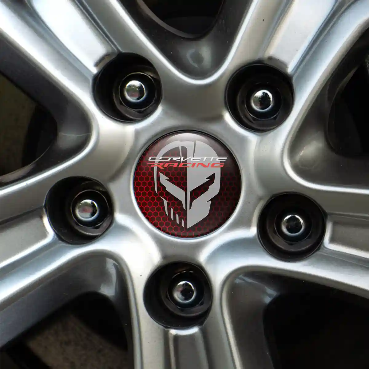 Chevrolet Corvette Wheel Emblem Self-Adhesive High Quality