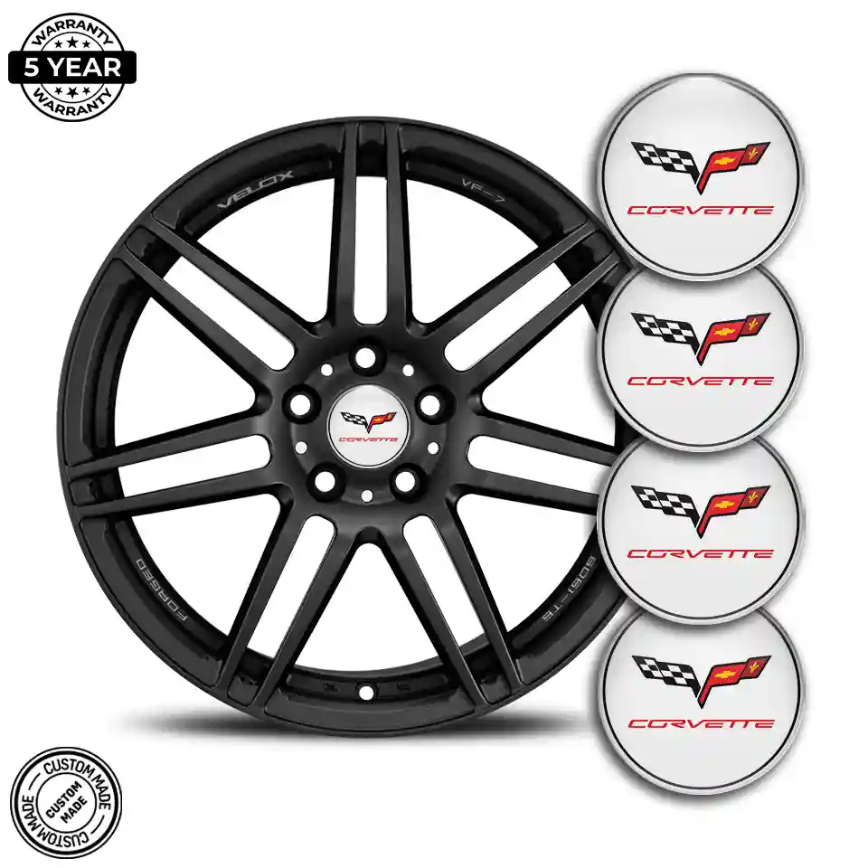 Chevrolet Corvette Wheel Emblem Self-Adhesive Premium Edition