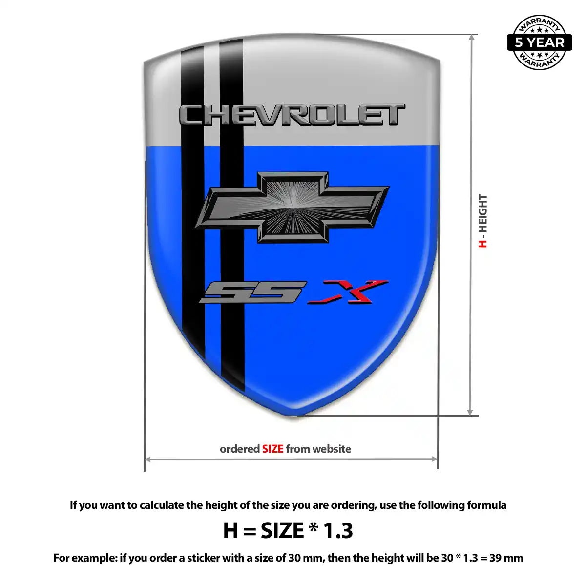 Chevrolet Crest Logo Emblem Elite Finish