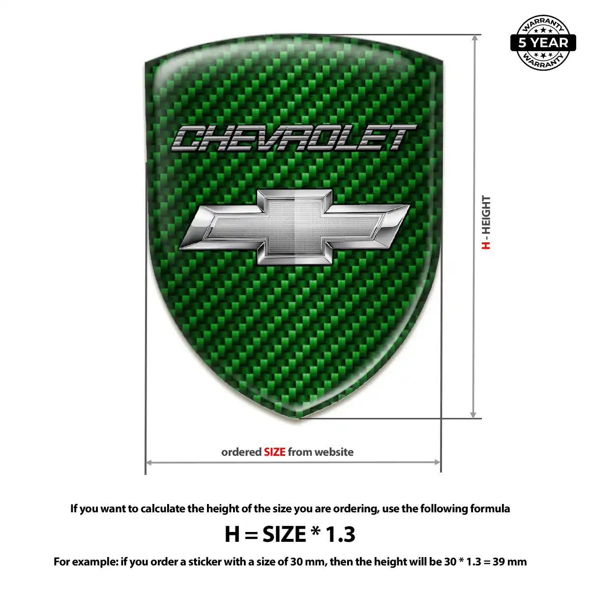 Chevrolet Crest Logo Emblem Prestige Line
