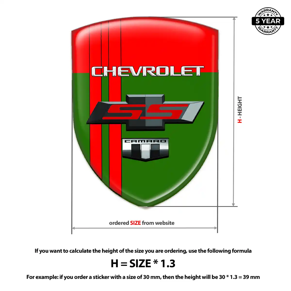 Chevrolet Domed Badge Prime Quality