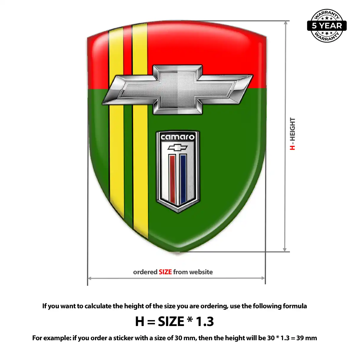 Chevrolet Domed Badge Sleek Style
