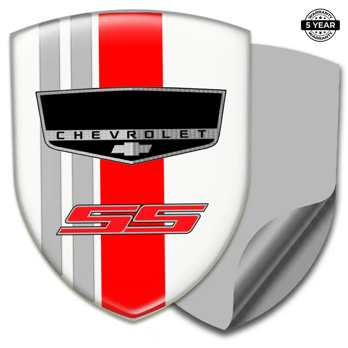 Chevrolet Domed Car Sticker Sleek Style