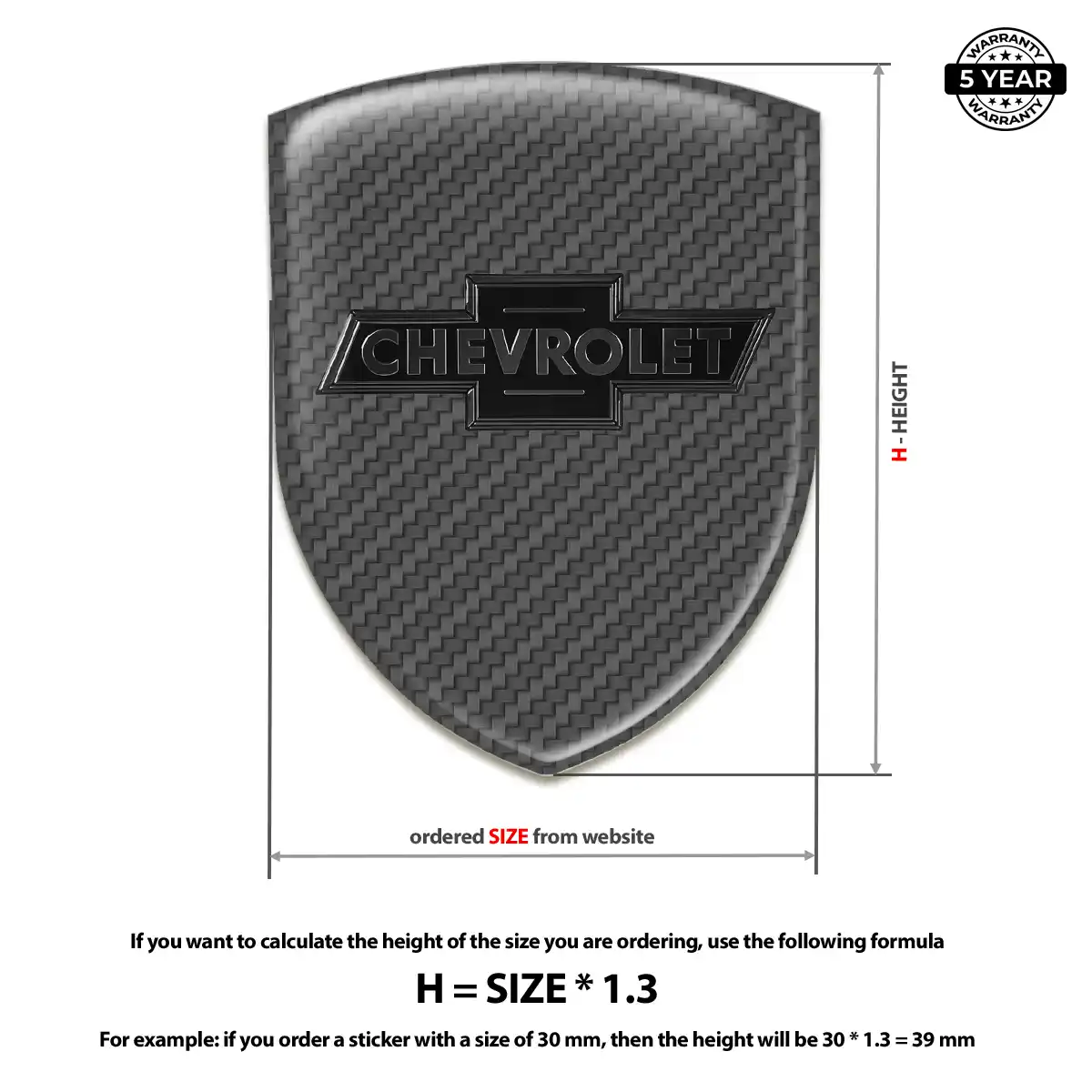 Chevrolet Domed Emblem Refined Design
