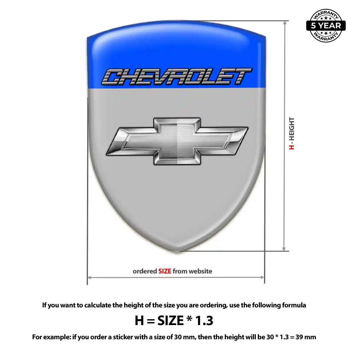 Chevrolet Emblem Badge Elite Finish