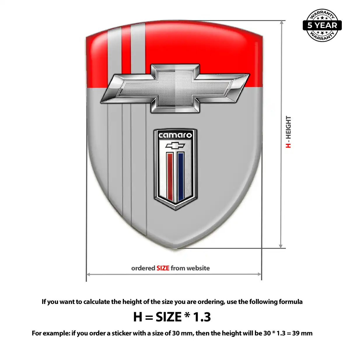 Chevrolet Emblem Badge Logo Elite Finish