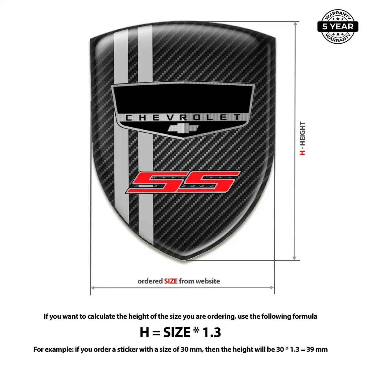 Chevrolet Emblem Badge Logo Prestige Line