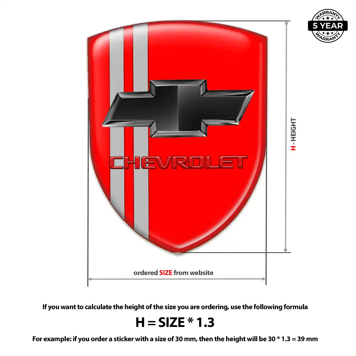 Chevrolet Emblem Badge Logo Signature Grade