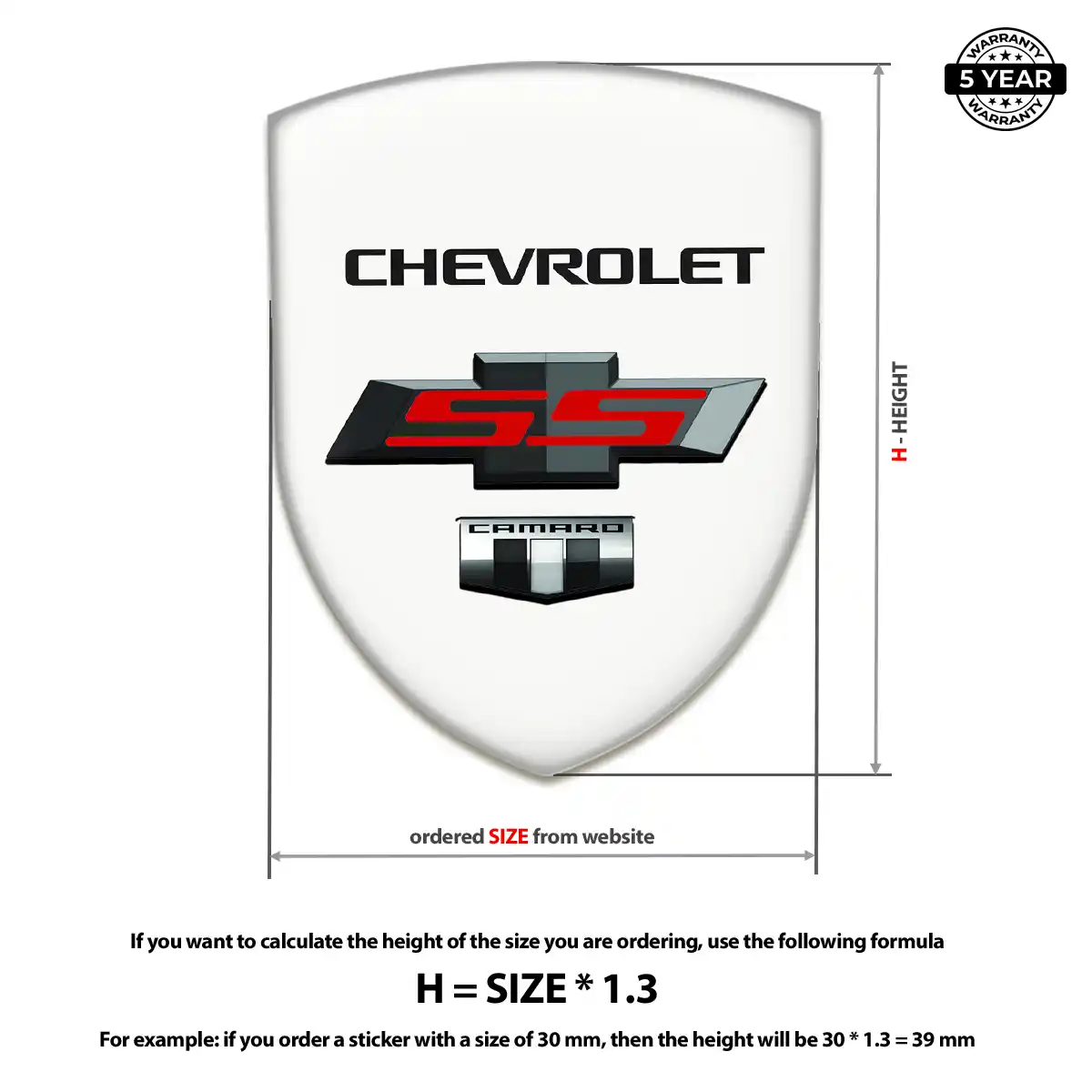 Chevrolet Emblem Badge Prestige Line