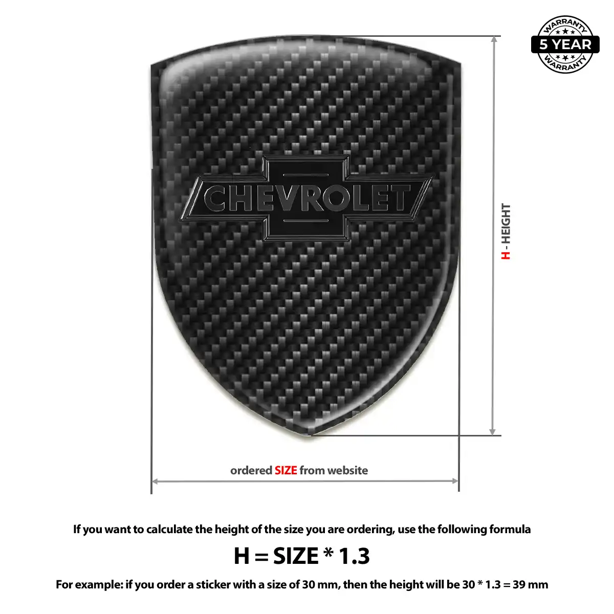 Chevrolet Emblem Badge Prime Quality