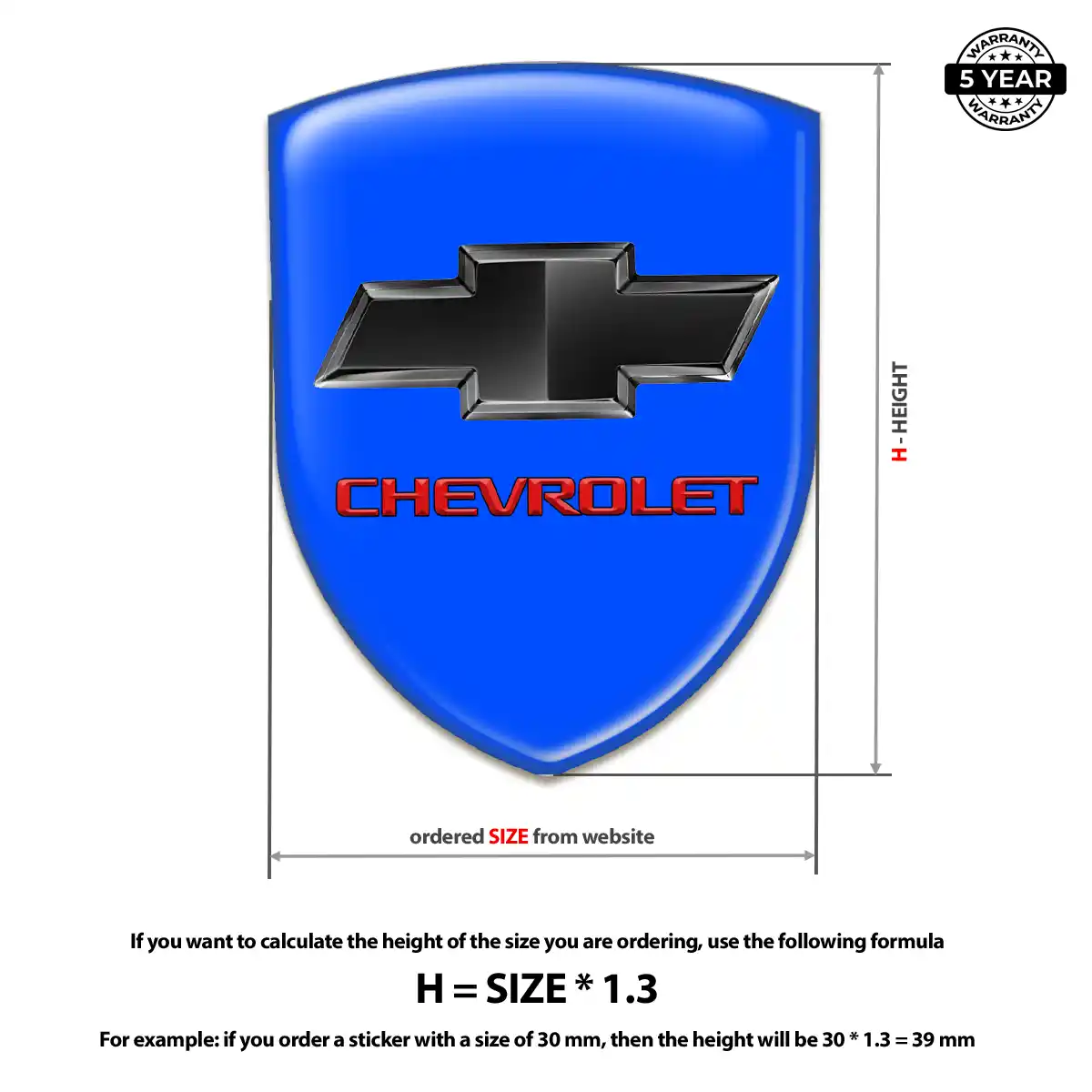 Chevrolet Emblem Badge Signature Grade