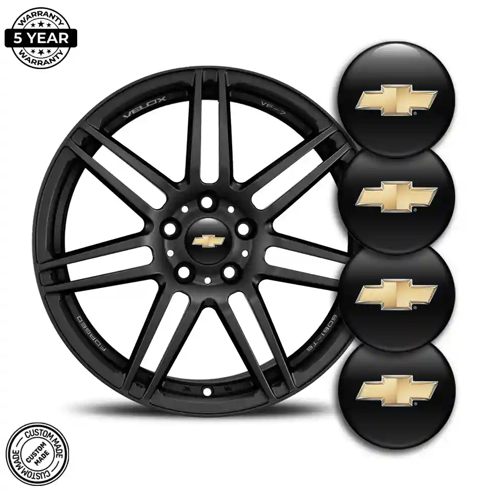 Chevrolet Emblem Center Hub Cap Self-Adhesive Stylish Design