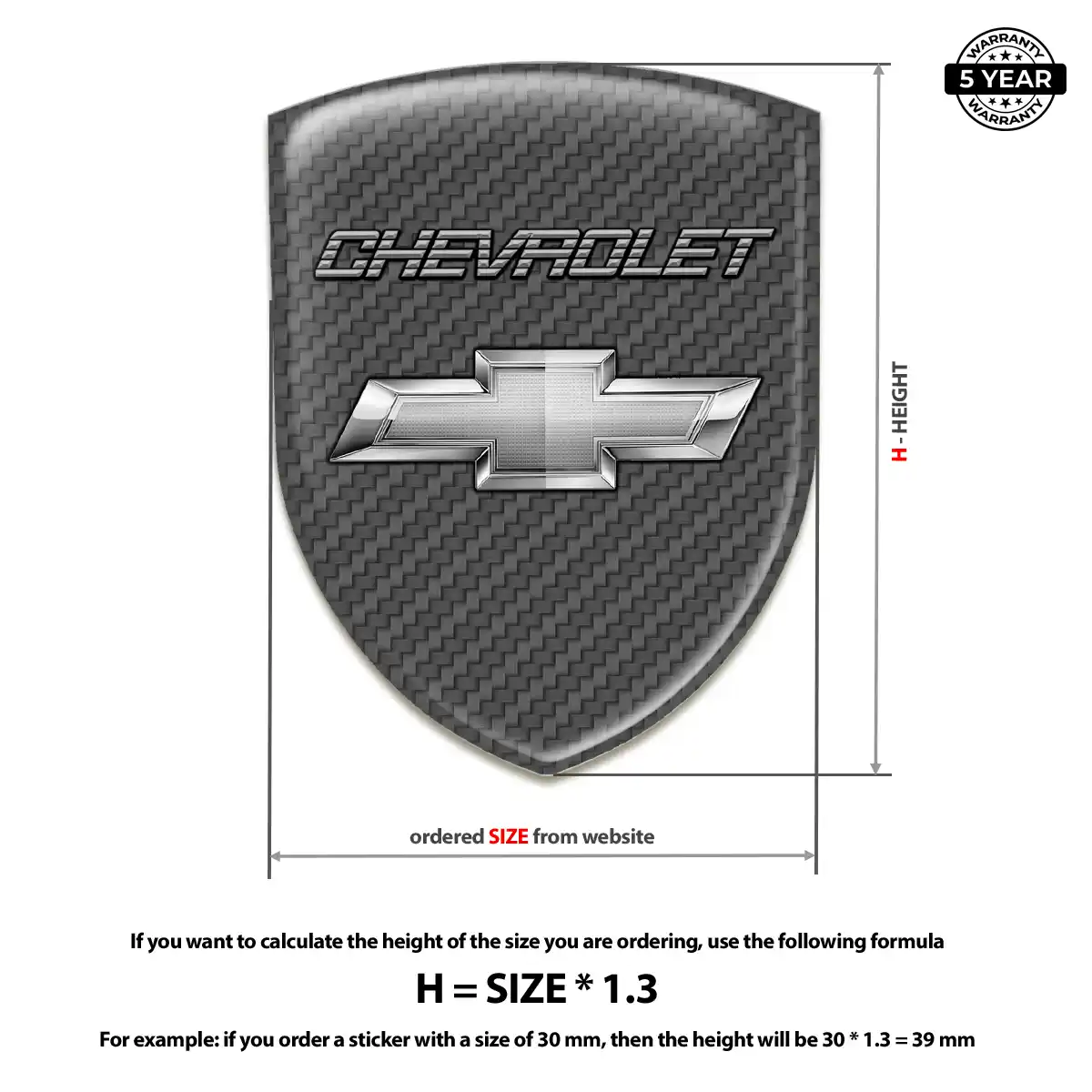 Chevrolet Emblem Crest Signature Grade