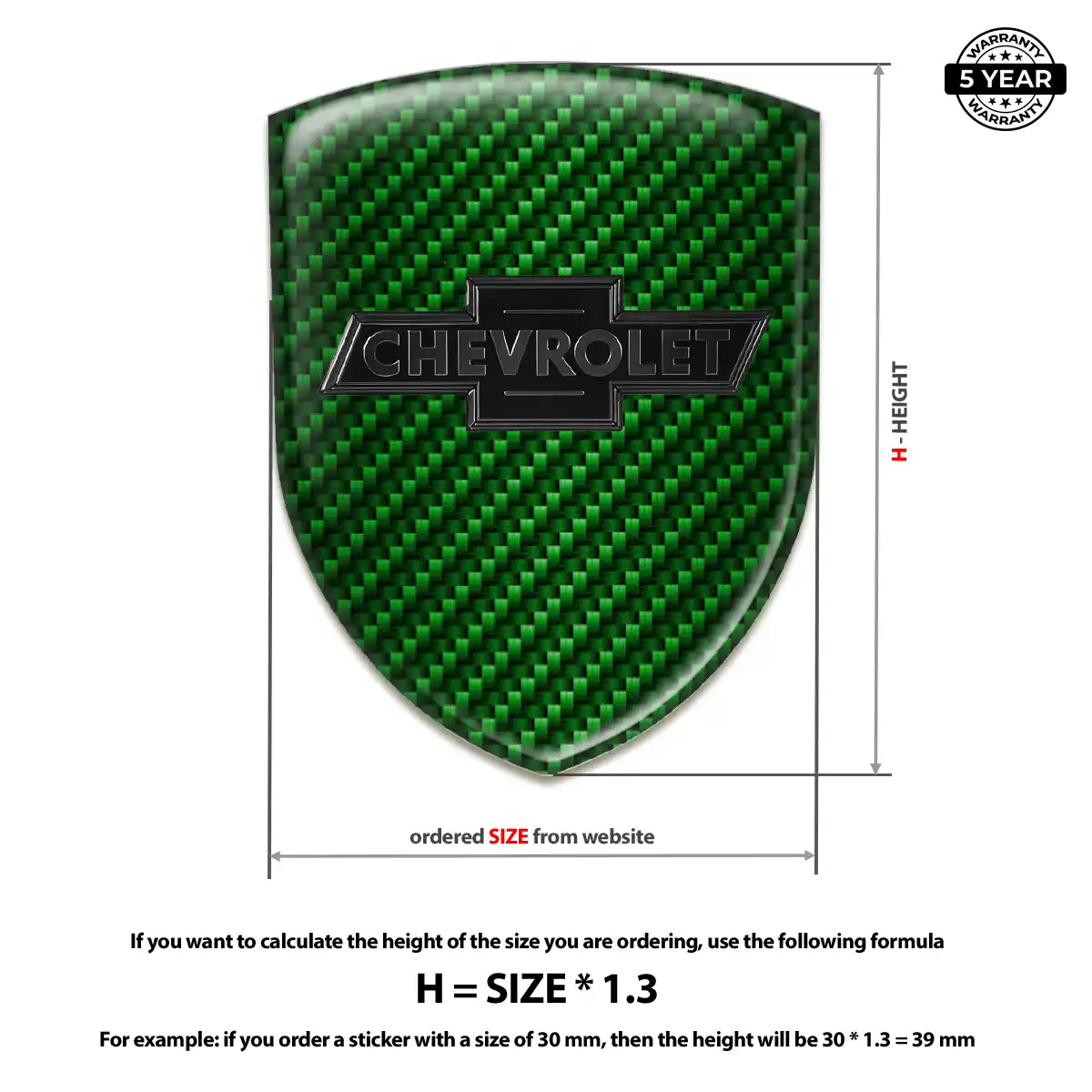 Chevrolet Emblem Crest Superior Craft