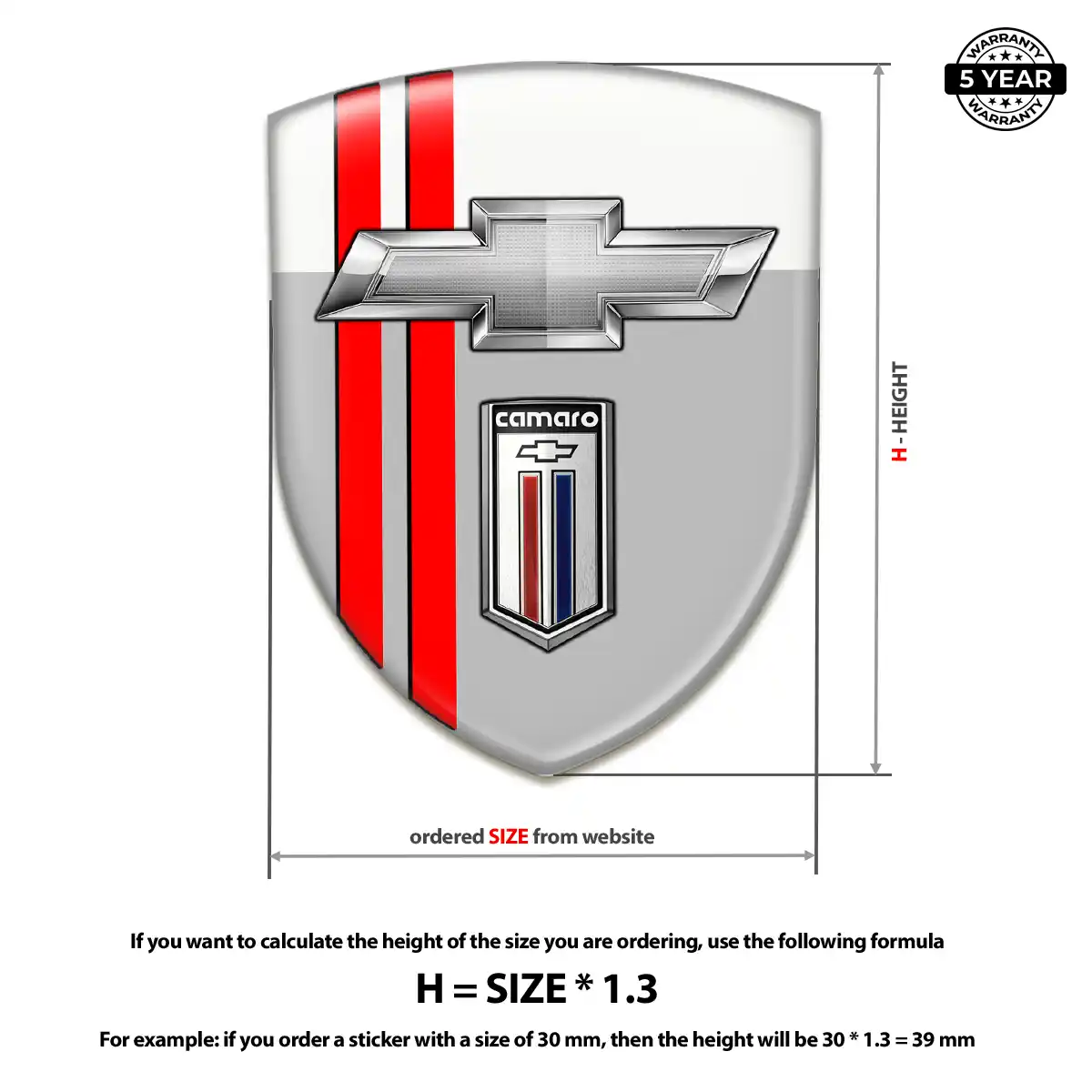 Chevrolet Emblem Domed Badge Superior Craft