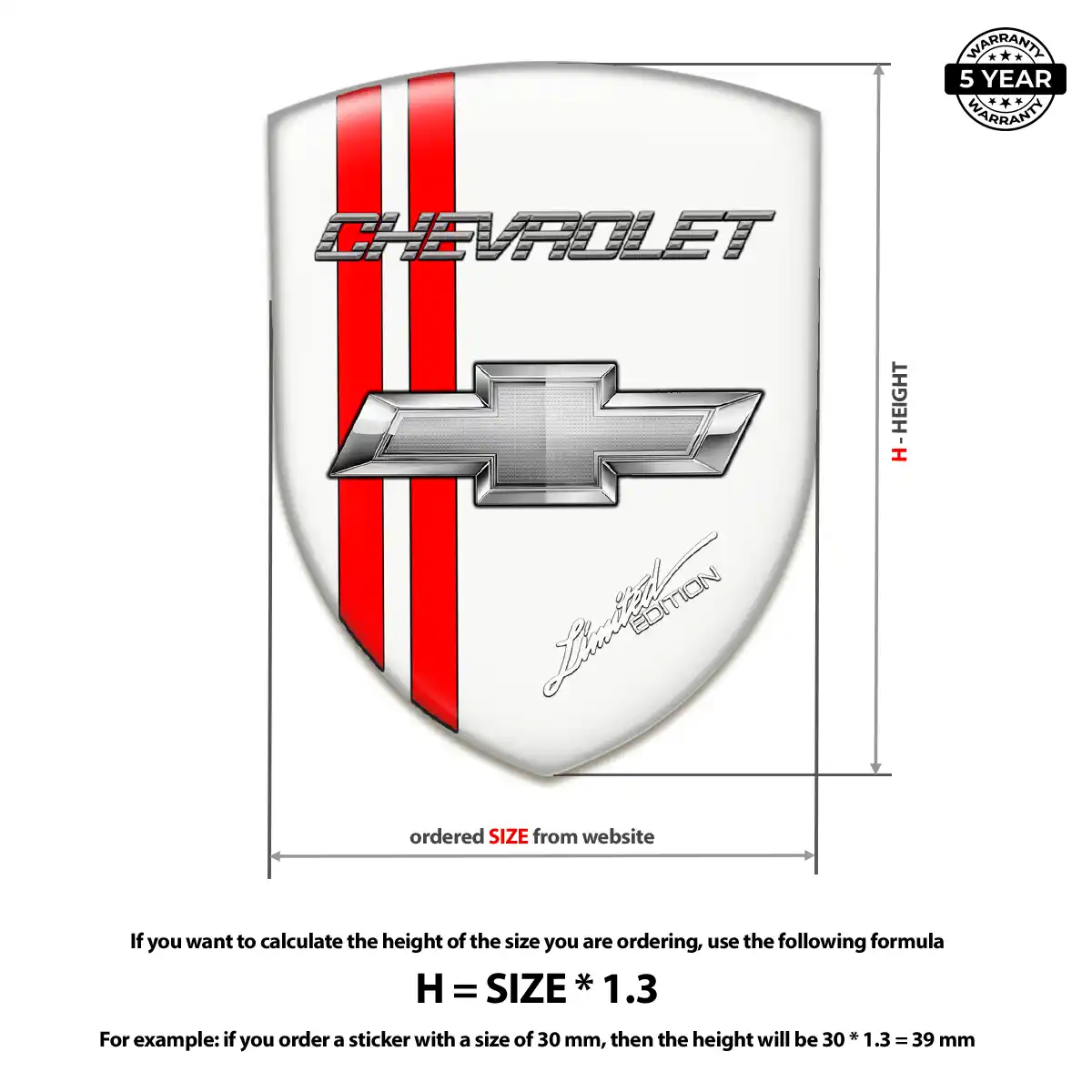 Chevrolet Emblem Logo Badge Prime Quality