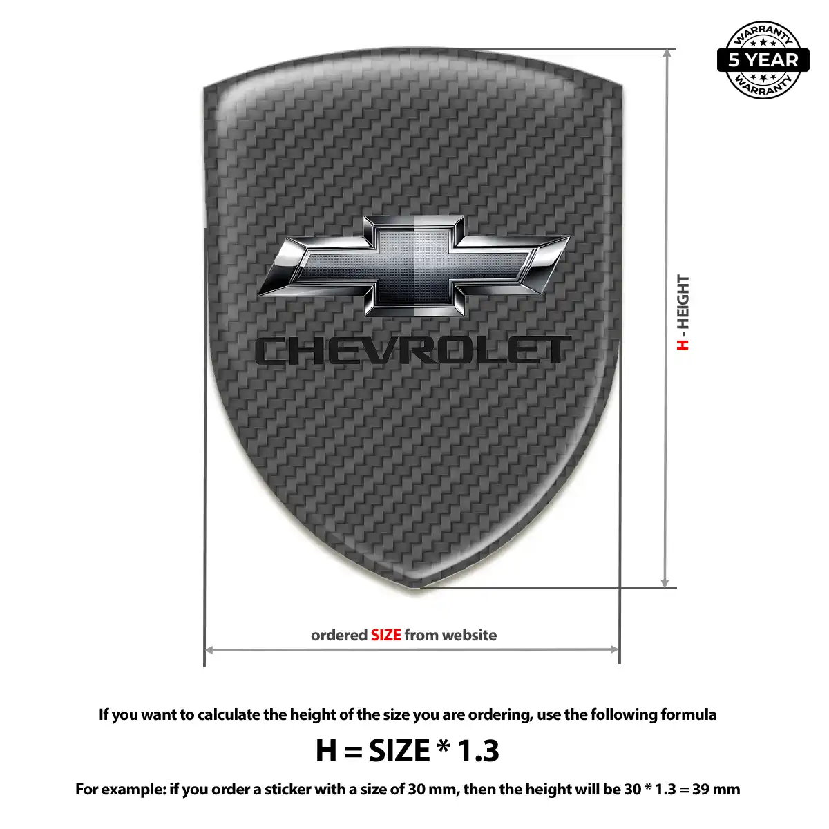 Chevrolet Emblem Logo Badge Signature Grade