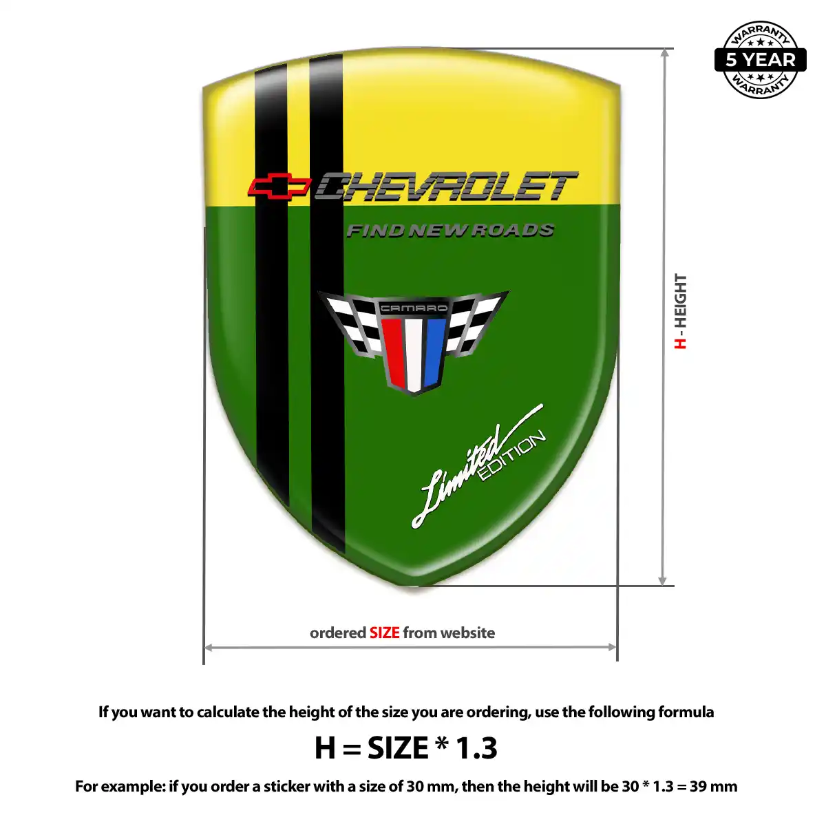 Chevrolet Emblem Shield Prime Quality