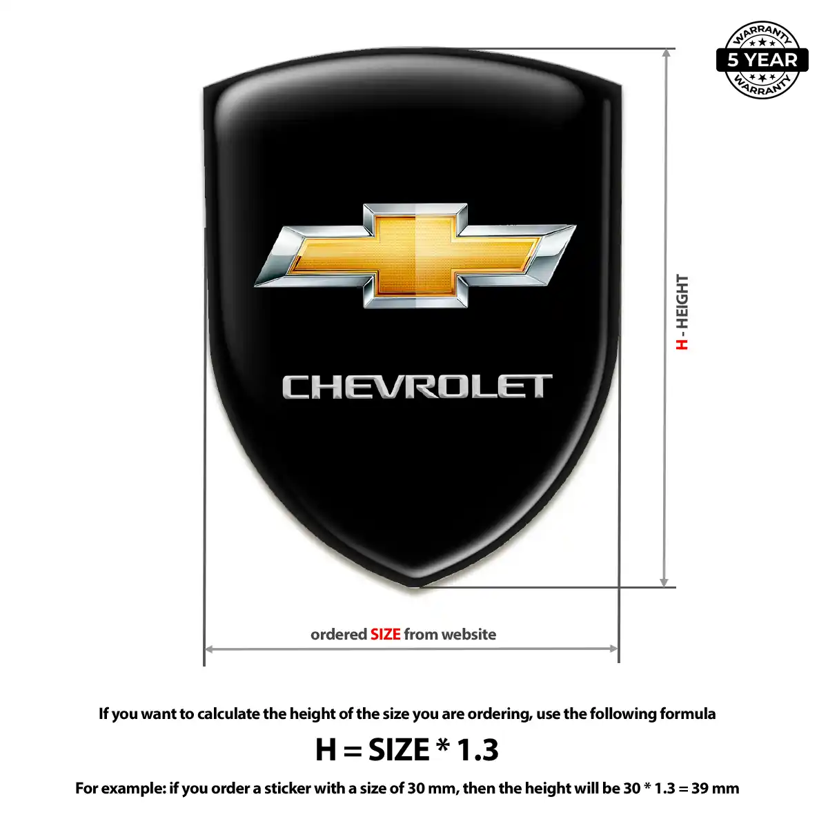 Chevrolet Emblem Silicone Prime Quality