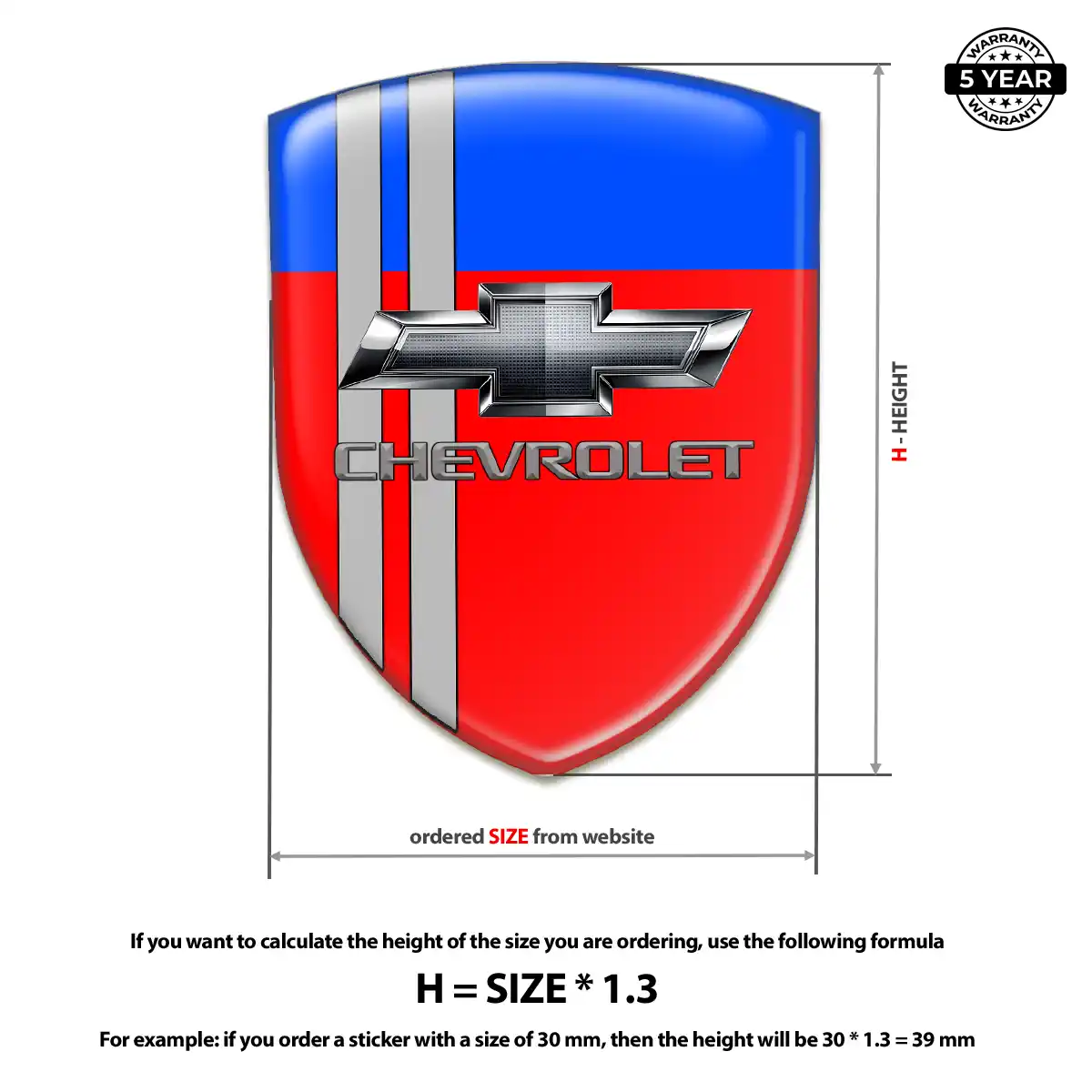 Chevrolet Emblem Silicone Signature Grade