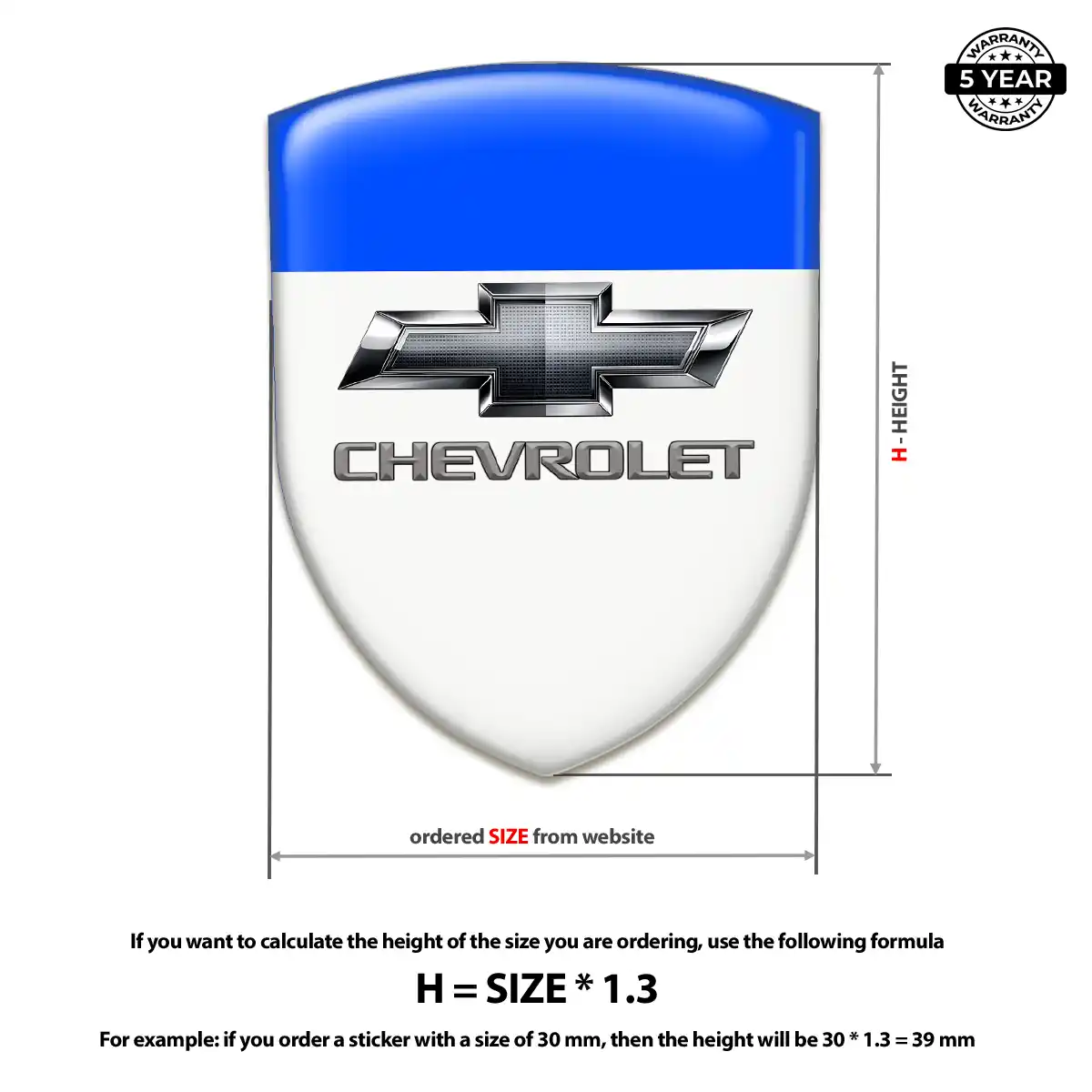 Chevrolet Emblem Silicone Superior Craft