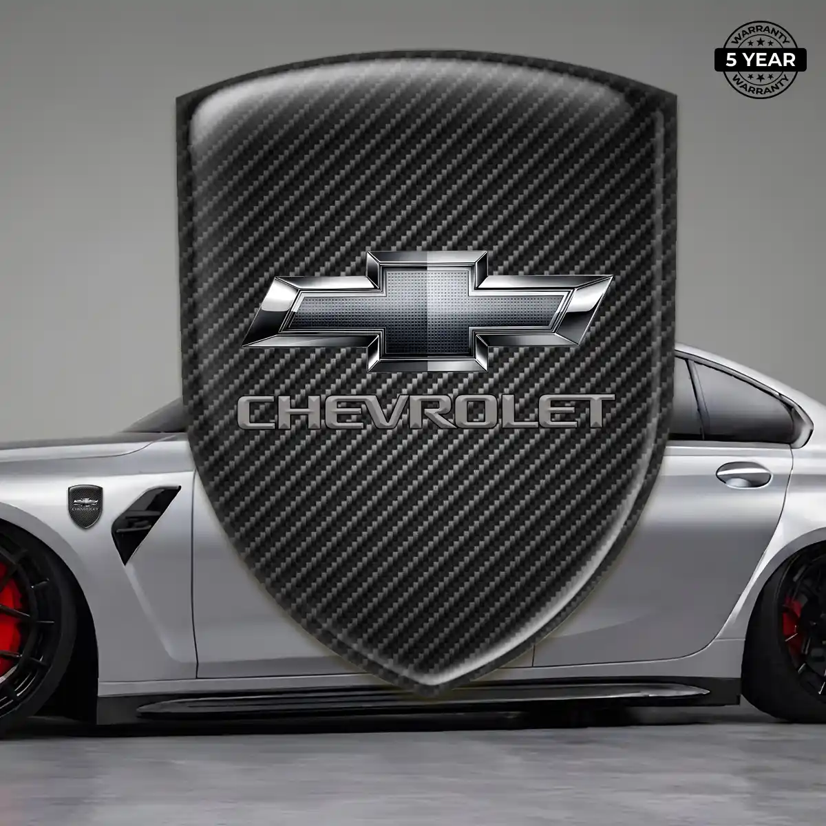 Chevrolet Epoxy Domed Sticker Elite Finish