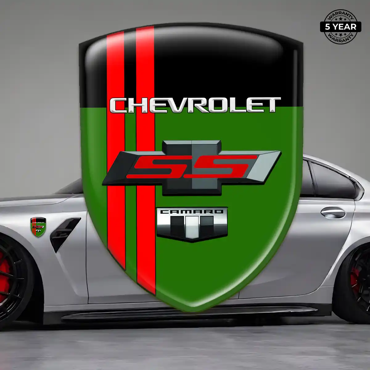 Chevrolet Epoxy Domed Sticker Refined Design