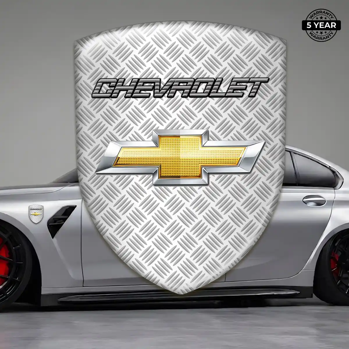 Chevrolet Epoxy Domed Sticker Sleek Style