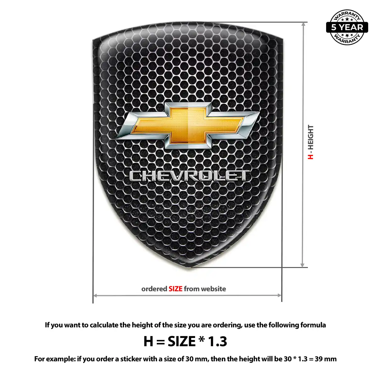 Chevrolet Logo Badge Prestige Line